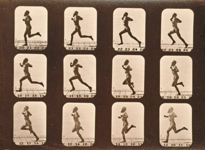 Image Sequence of Athletes. Running, 